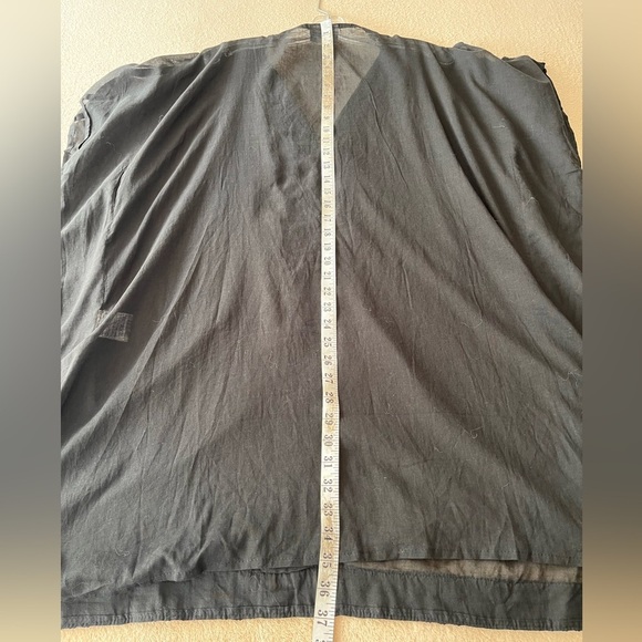 Sorbetto Boho Black Cotton Caftan Swim Cover-Up OS - Picture 10 of 12